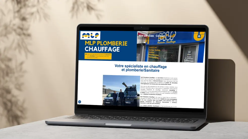 site web MLP Plomberie Chauffage-communication-digitale-communication visuelle-web-design-prime energie-reseaux sociaux-auvergne